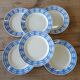6 old Badonviller dessert plates