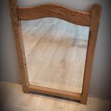 Wooden mustache mirror