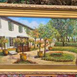 Tableau Villa Provençale daté 1934