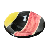 Empty cut ceramic pocket, ashtray