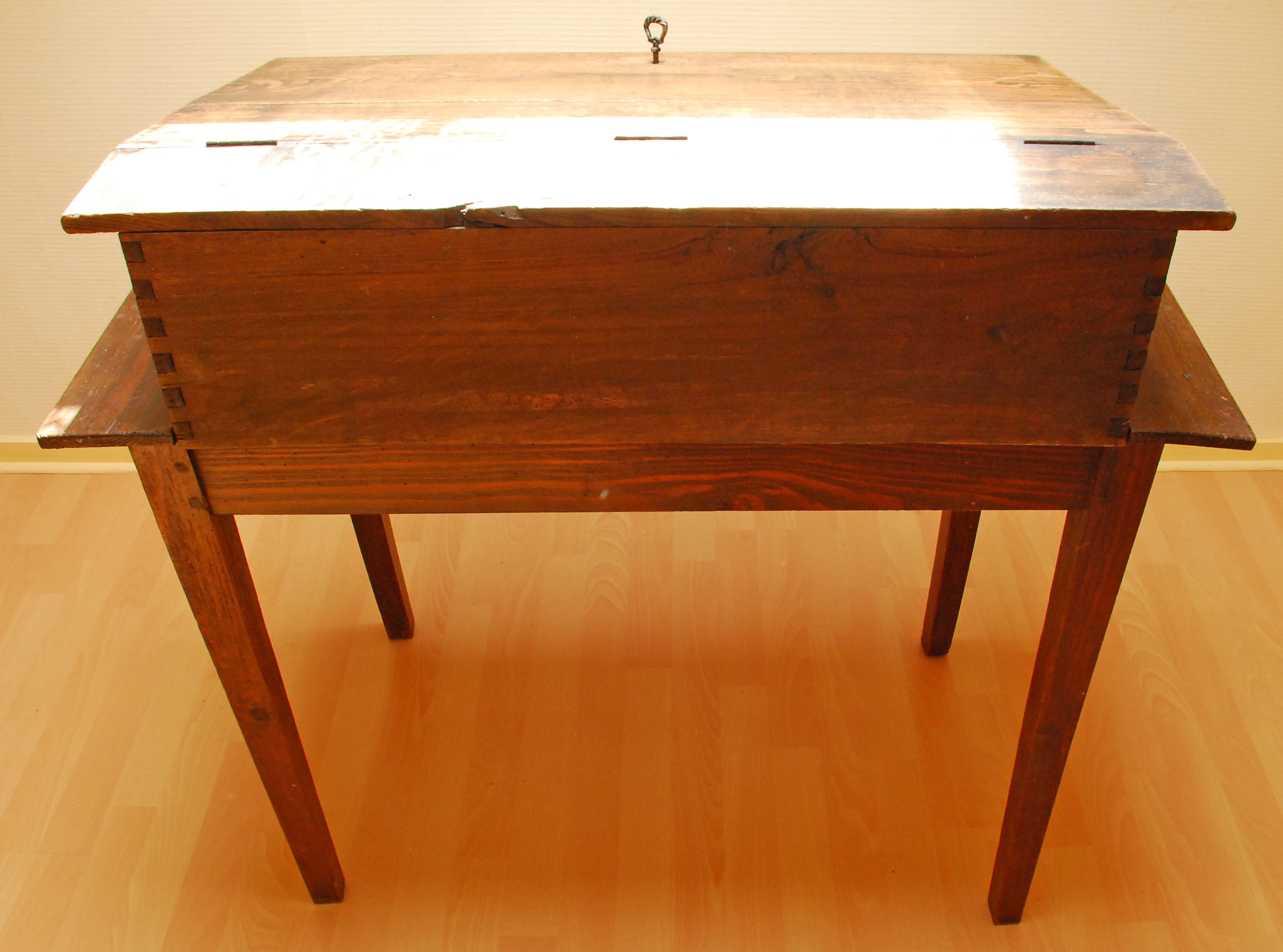 Old desk on his table