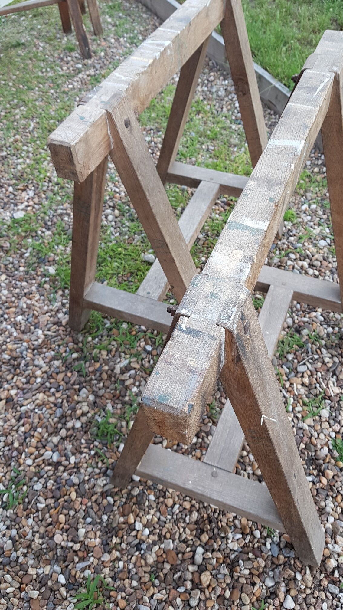 Pair of carpenter's trestles 1900