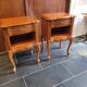 Pair of Louis XV style cherry bedside table