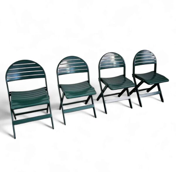 4 x Niels Gammelgaard / Ikea vintage / chaise pliante / 1993