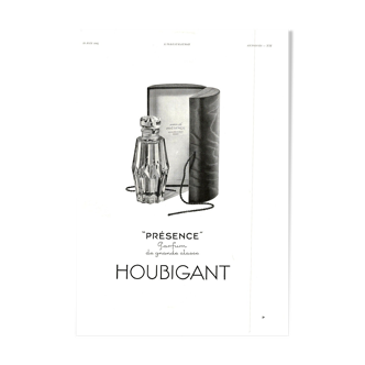 Vintage poster 30s Houbigant perfume