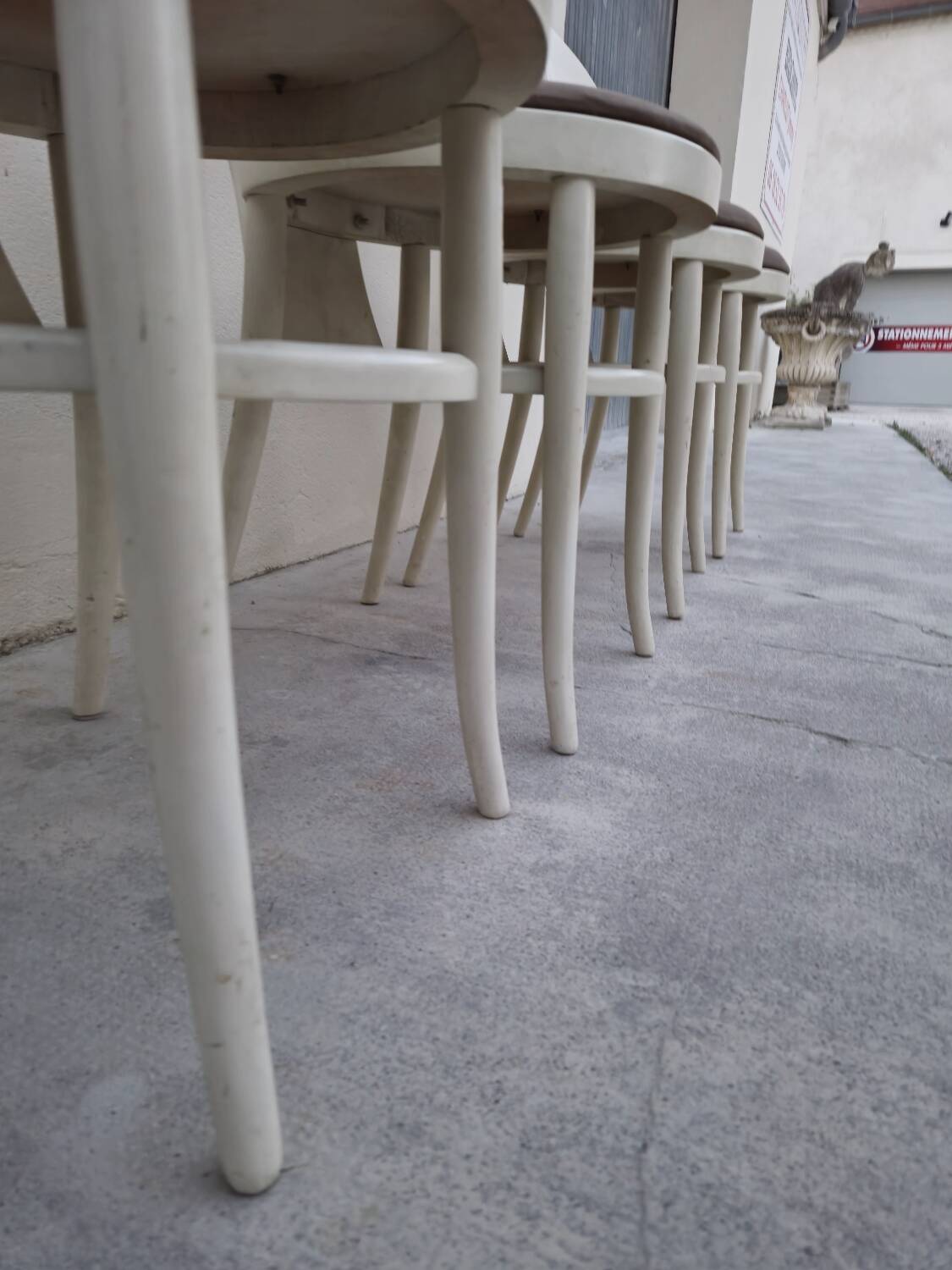 Set of 4 Baumann chairs, Mouette model, vintage 1950s