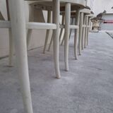 Set of 4 Baumann chairs, Mouette model, vintage 1950s