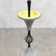 Vintage ceramic standing ashtray sixties ‘mellow yellow’