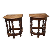 Pair of low stools