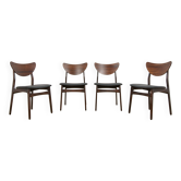 Mid-Century Rosewood Dining Chairs, Denmark, 1960s, Set of 4