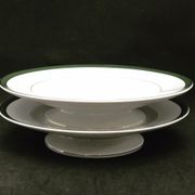Plates on pedestal nineteenth century Villeroy and Boch