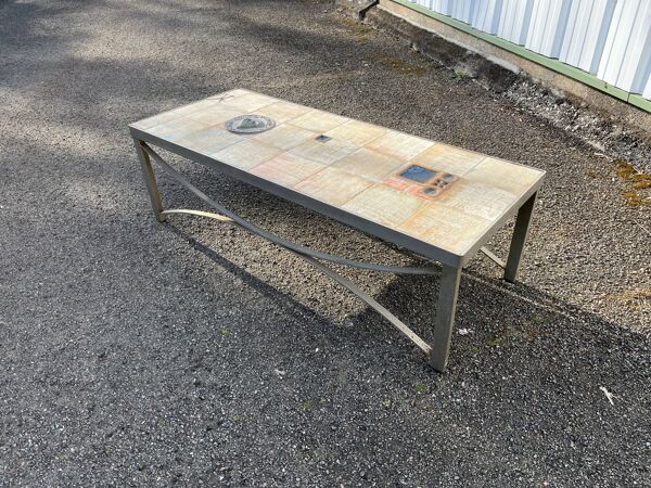 Belle Table basse vintage STOCKHOLM 1971 – style capron