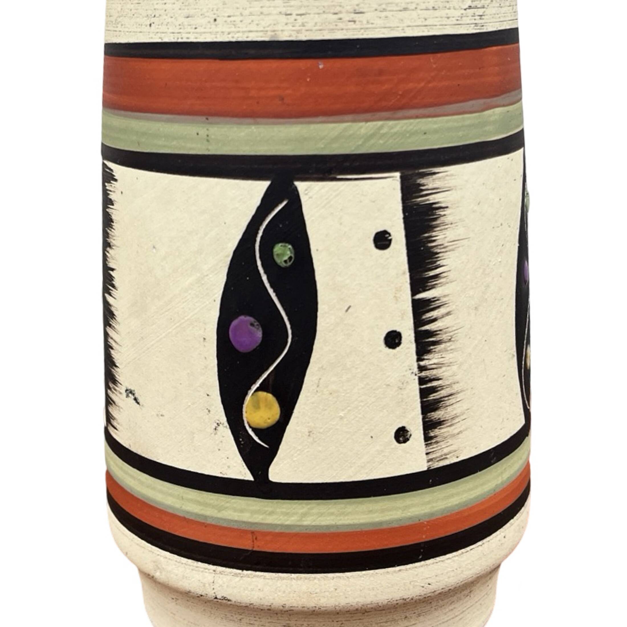 Interesting Bay Keramik ceramic vase, New look, Germany 1970s.