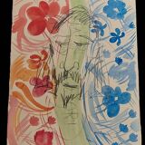 Watercolor by Pietro Soriani, pencil on paper, 2000s