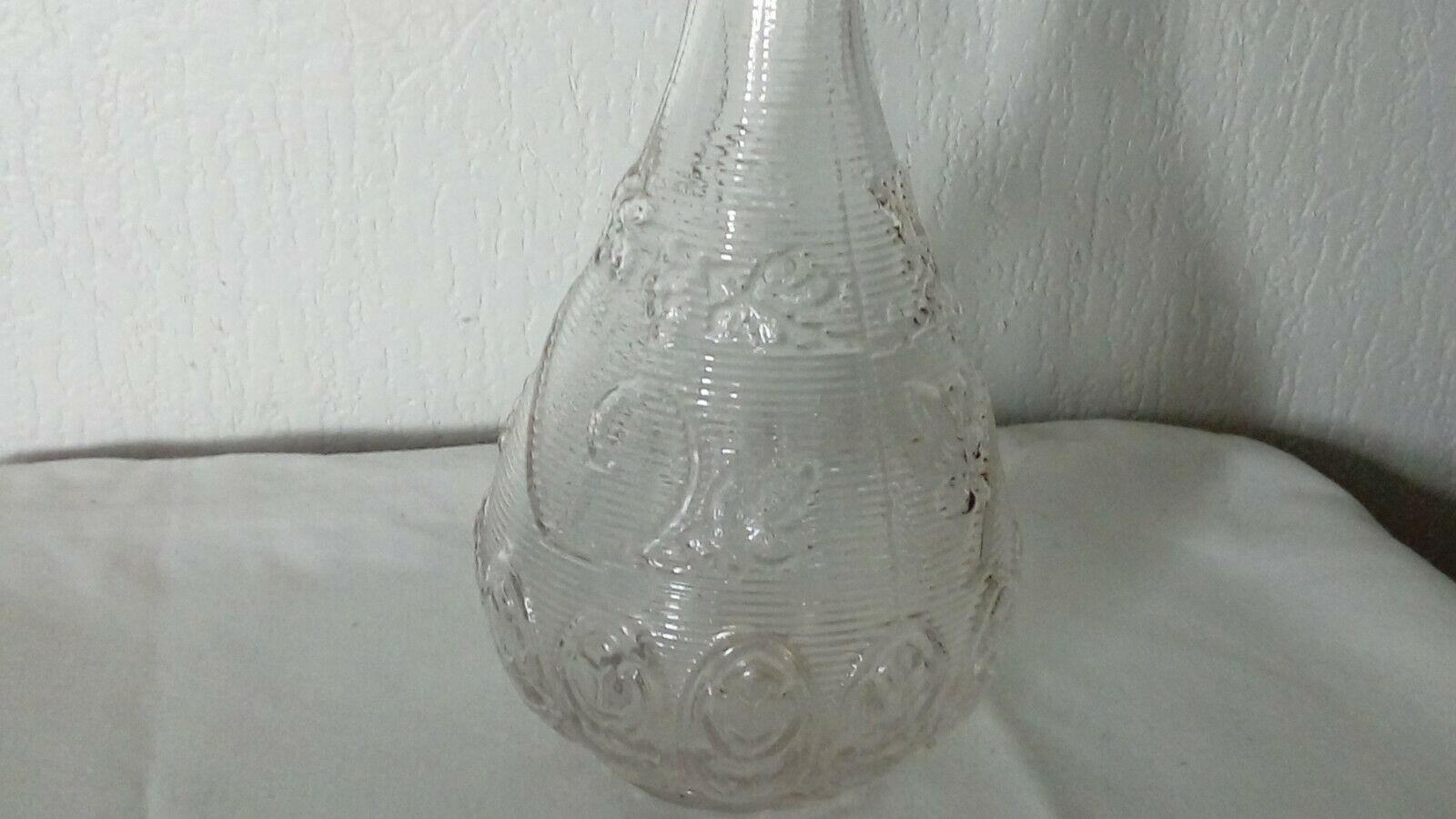 Glass carafe mold art nouveau