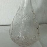 Glass carafe mold art nouveau