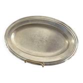 Ancien Plat Service Plateau XVIIIème Etain Fondue HO