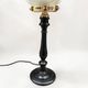 Art Deco torch lamp with flame globe and Napoleon III base - torch lamp