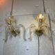 Pair of Murano Sconces in the style of Barovier & Toso, 1980s
