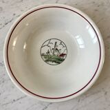 Plat creux Saint-Amand Céranord motif moulins années 60