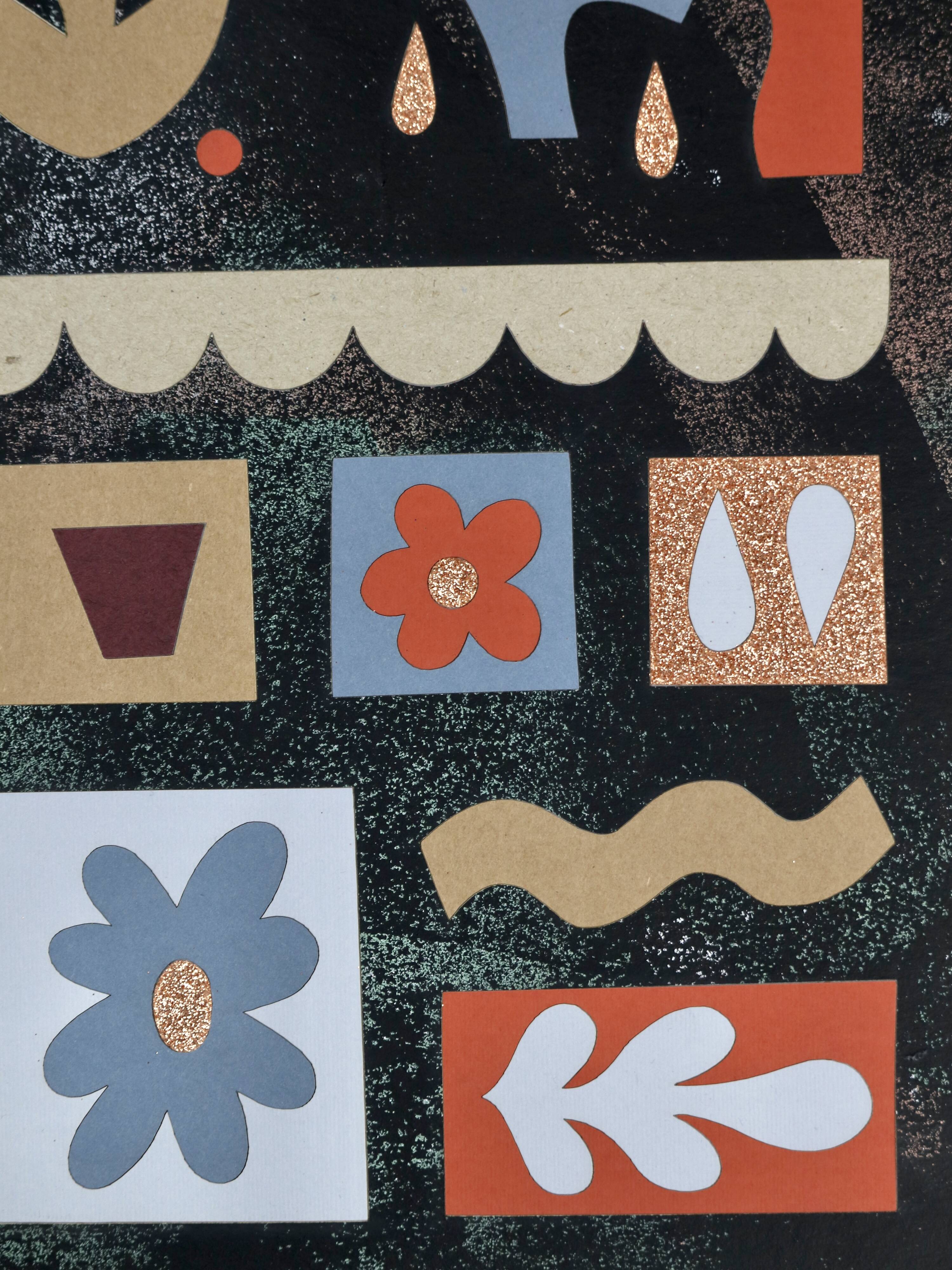 The terraces - collage illustration