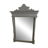 Grey trumeau mirror