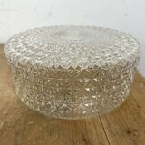 Vintage Glass Wall or Ceiling Light, 1970s