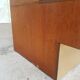 Vintage mid century library in teak used as wall unit shelf, room divider, media store