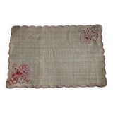 Set of 12 vintage rectangular placemats from the 1980s, like new in vegetable fibers