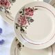Set of 4 flat plates Badonviller, vintage French