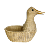 Duck wicker basket