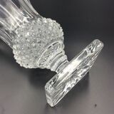 Medici Crystal Baccarat Vase? Diamond Spikes XIXth Unsigned