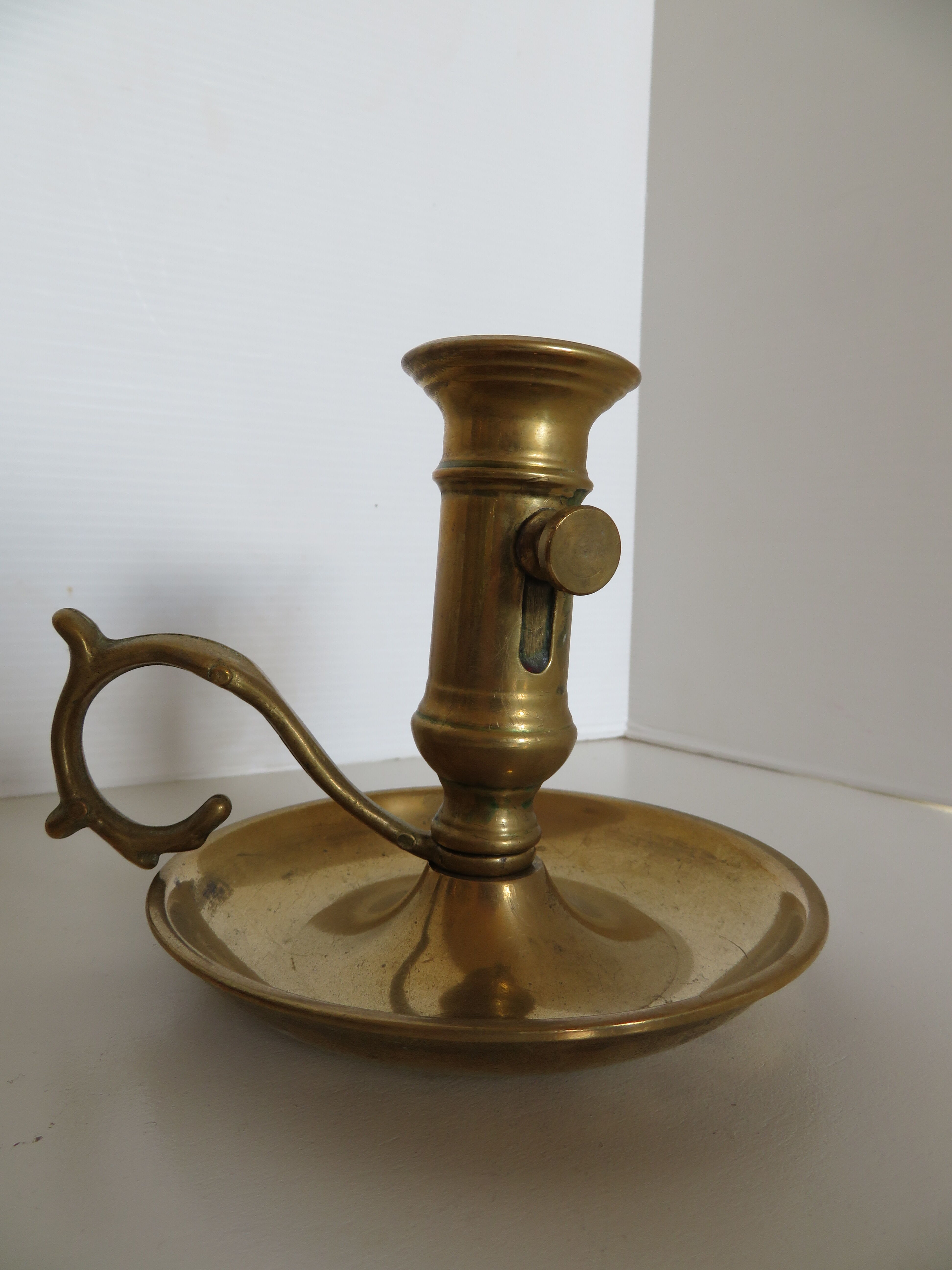 Antique brass candlesticks