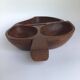 Teak wood carved coupe from the 70s.