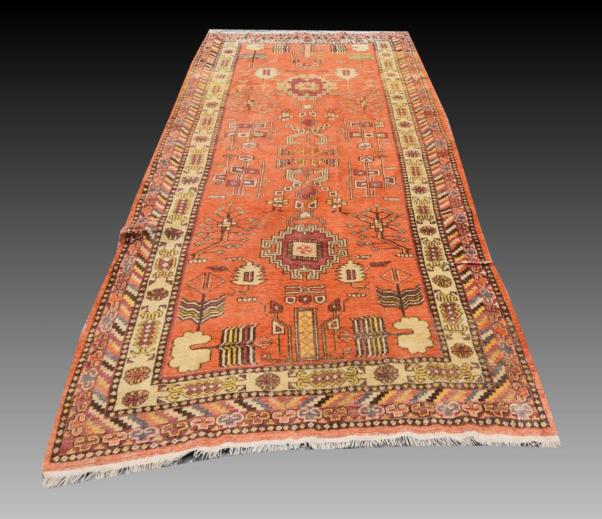 Khotan carpet Turkestan - Samarkand: 285x138 cm "Galerie Sardje"