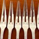 Christofle boréal, 12 snail forks, aperitif pick very good condition