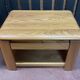 Pair of solid elm bedside tables from the 1970s.