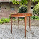 Living Room Table, Mahogany Pedestal Table, Directoire Period, 18th Century