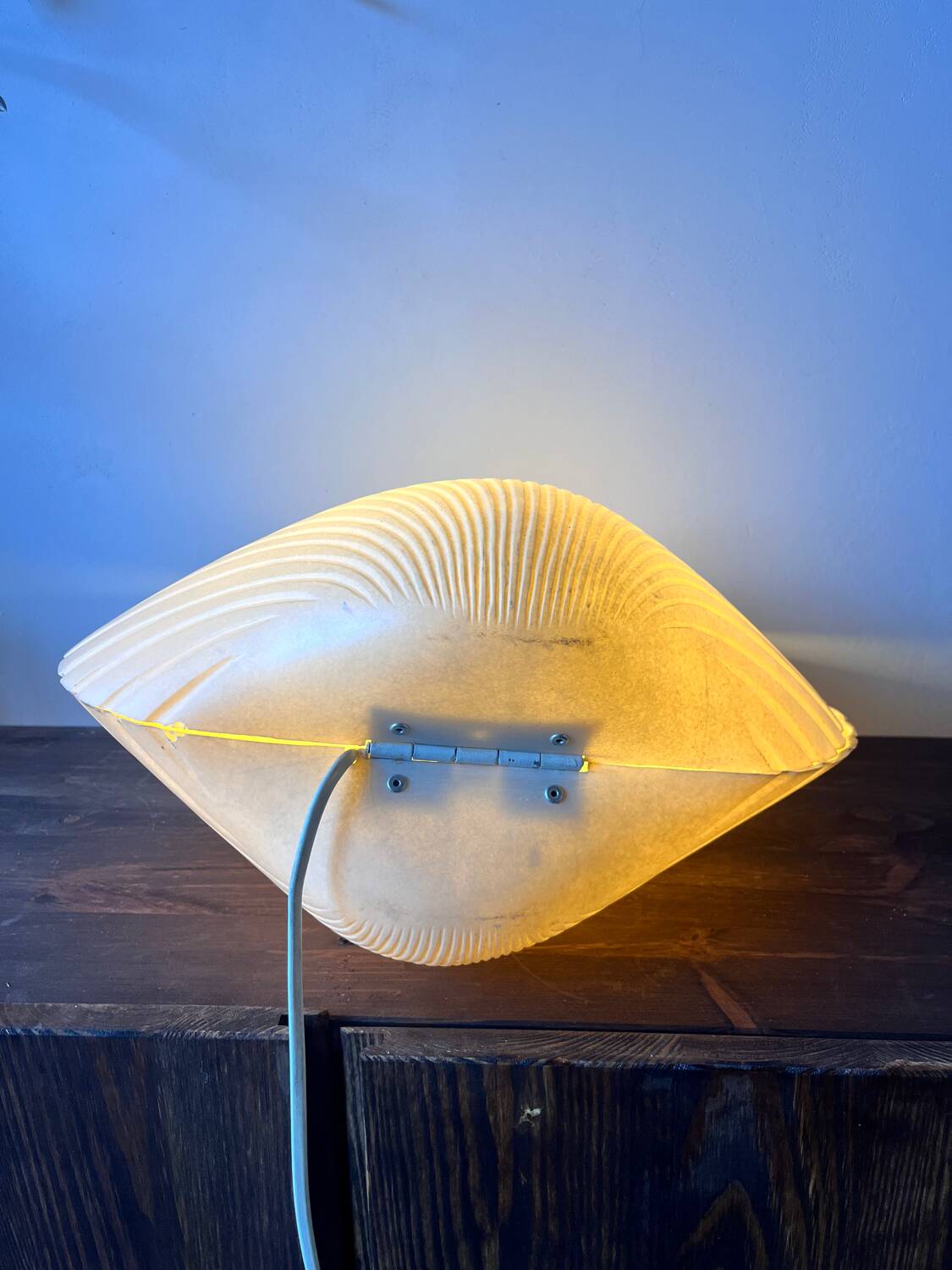 Shell lamp by Michel Mahé + André Cazenave po