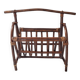 1970s rattan magazine rack