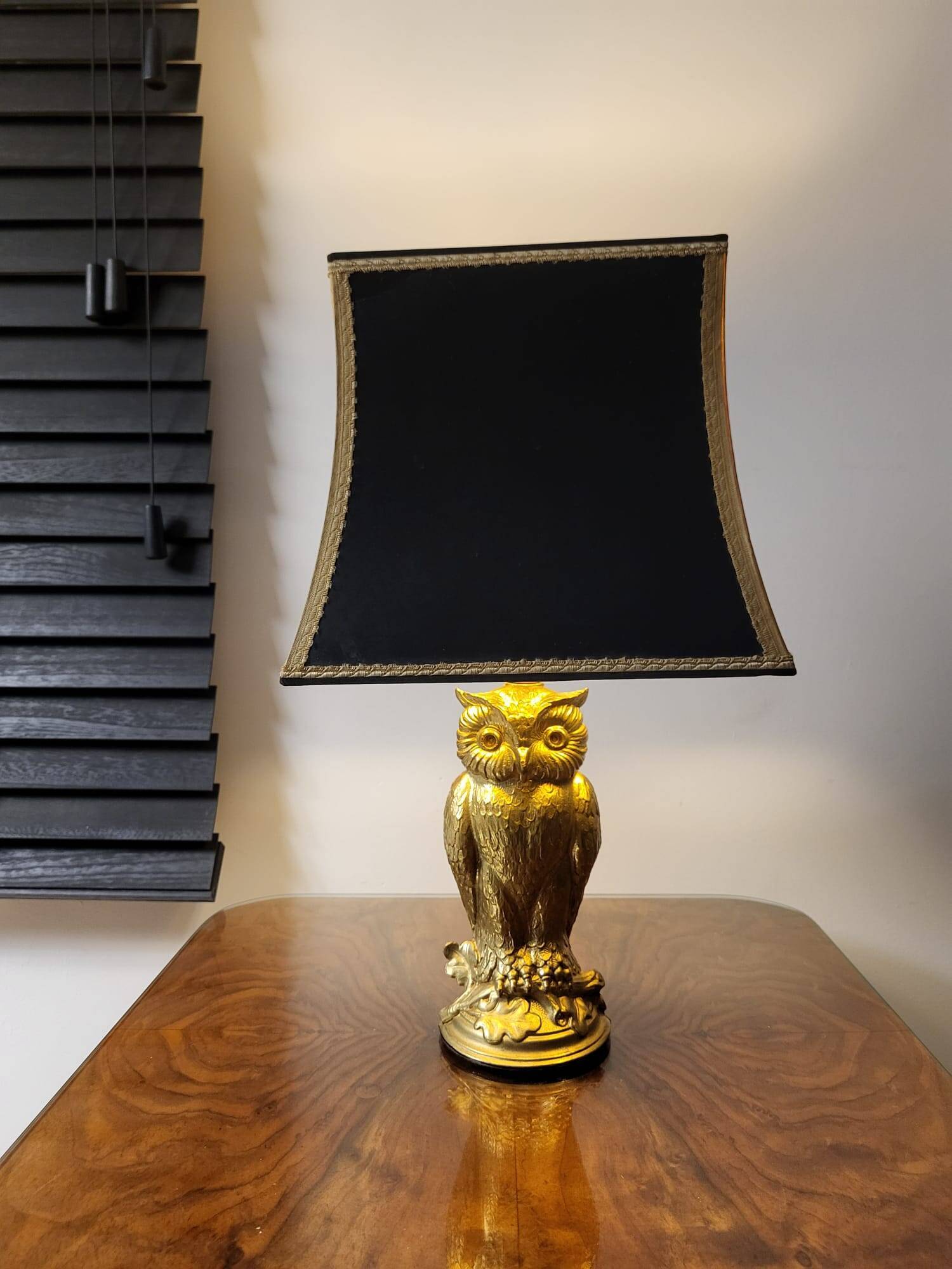 Vintage uilenlamp Deknudt (belgië), L&L WMC – Loevsky & Loevsky, gesigneerd