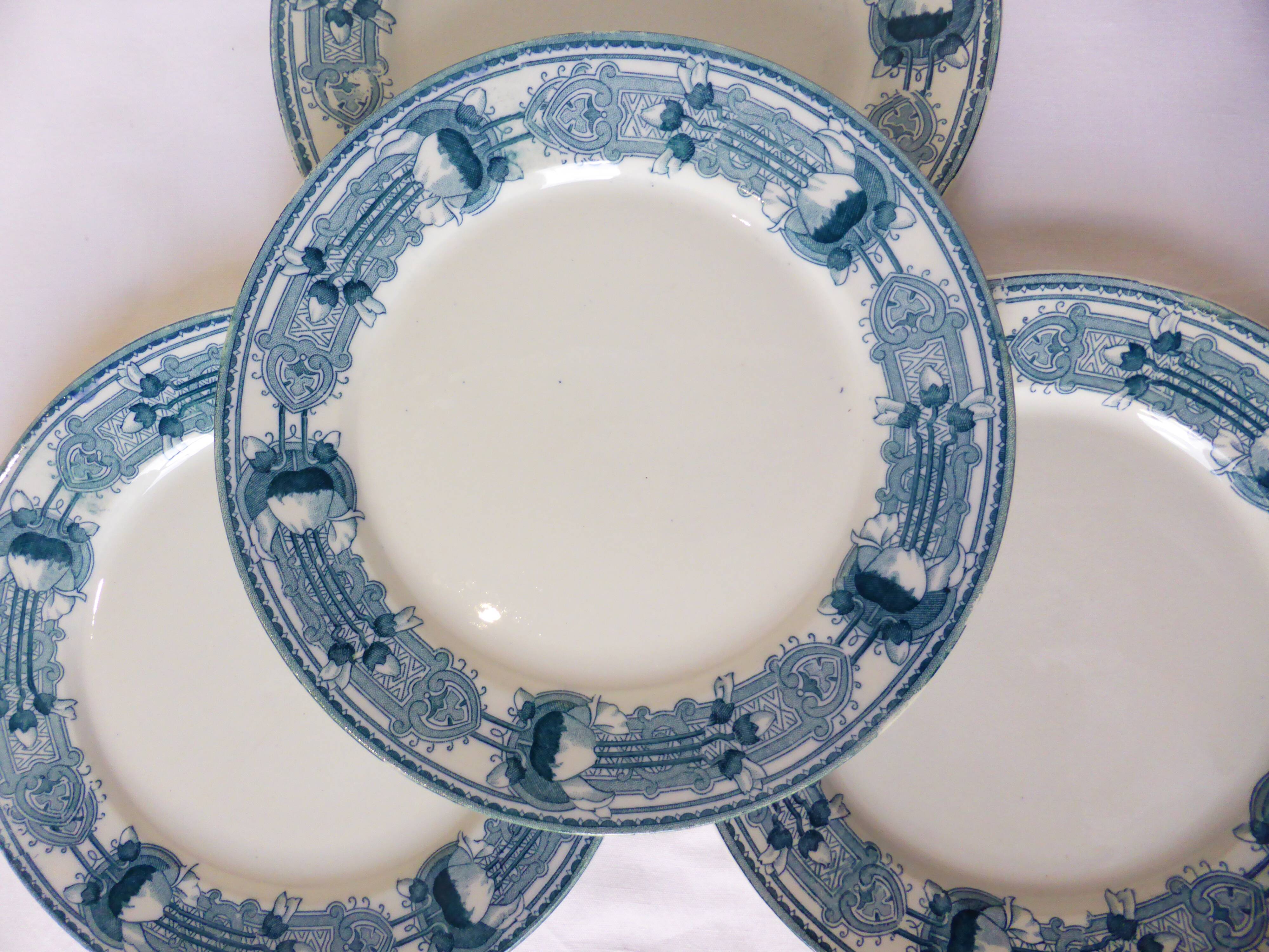 4 vintage dessert plates from CM&C model Massena 220618