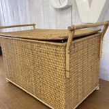 Vintage rattan chest