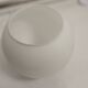 1970 white opaline tulip cone pendant lights (6 available)