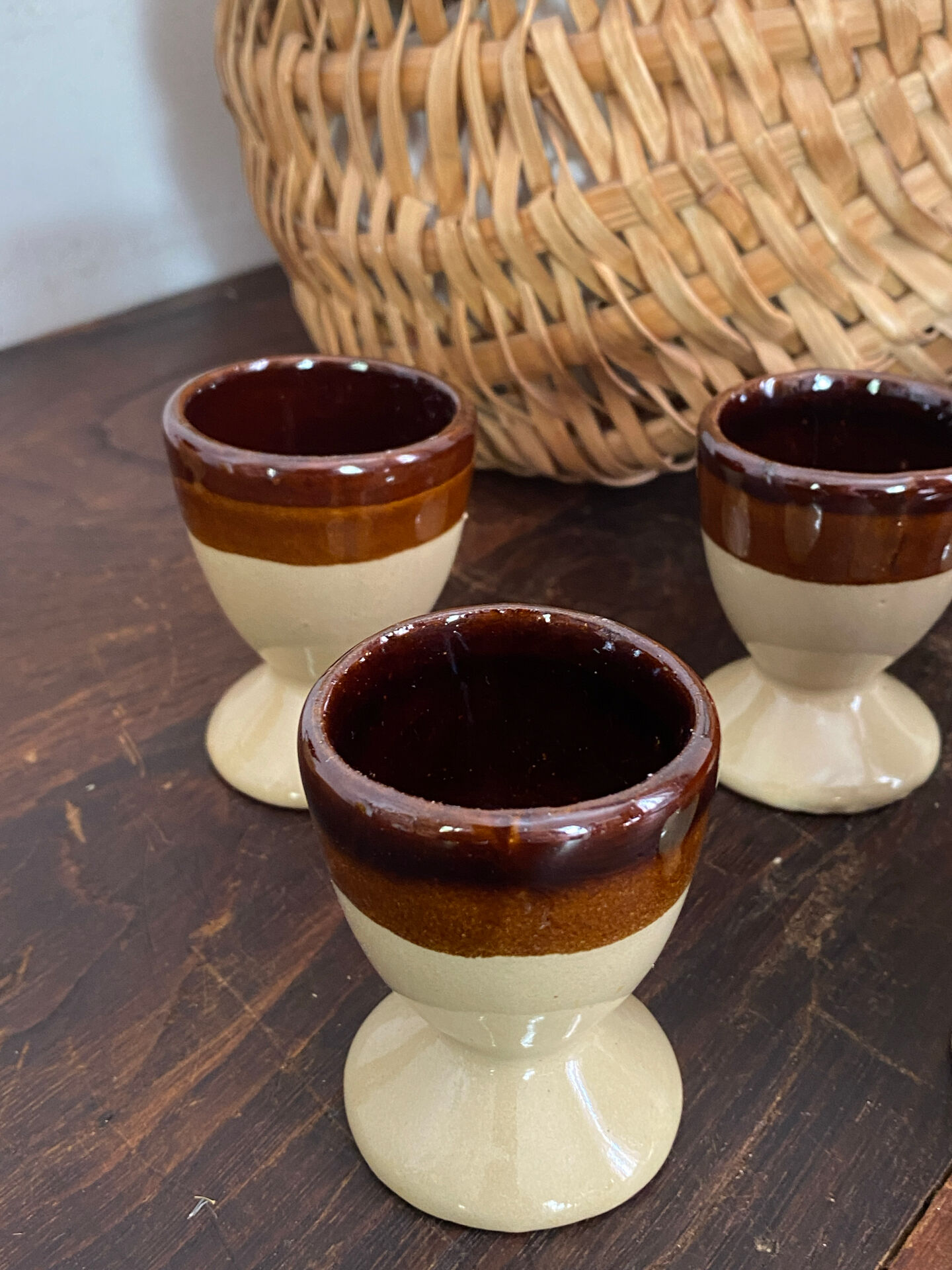 Stoneware egg cups