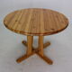Round Solid Pinewood Dinning Table, 1970's Denmark