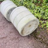 Pair of large fiber cement planters