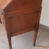Sloping secretary, Louis XVI style donkey back desk, very good 20th century copy