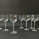 set of 8 genuine crystal wine glasses with Venetian beads