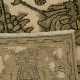Hand-knotted anatolian antique 1970s 270 cm x 320 cm beige wool carpet